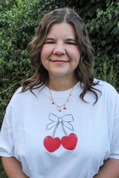 Cherry Red Charm Necklace