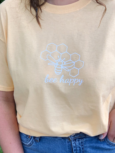 Bee Happy Graphic Tee