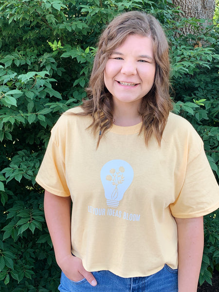 Light Bulb Cropped Graphic Tee