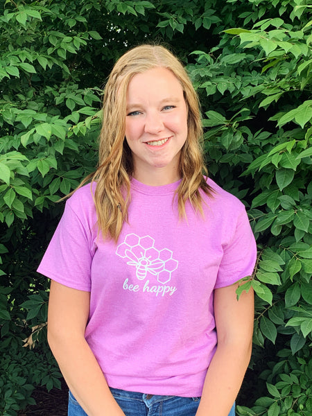 Bee Happy Graphic Tee