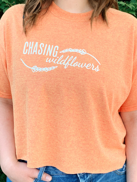 Chasing Wildflowers Cropped Graphic Tee