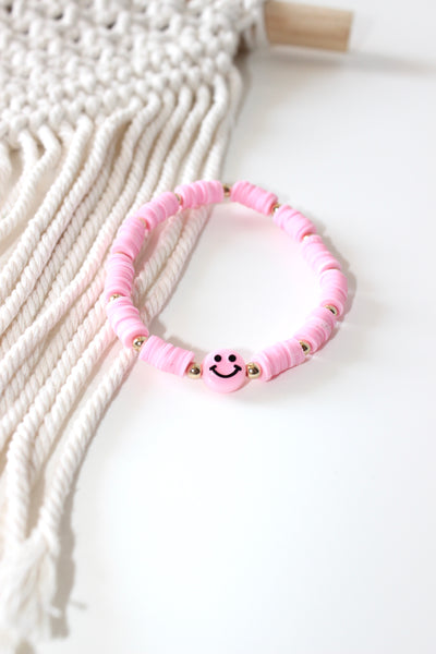 Single Color Segmented Smiley Face Bracelet