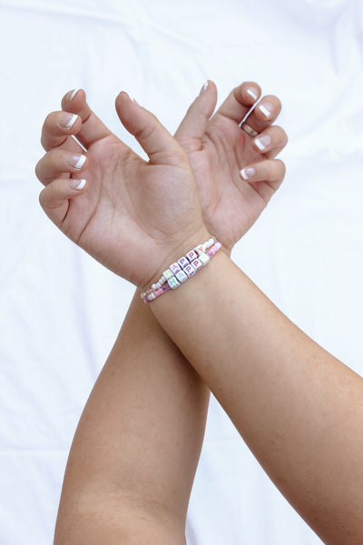 Happy Beaded Bracelet