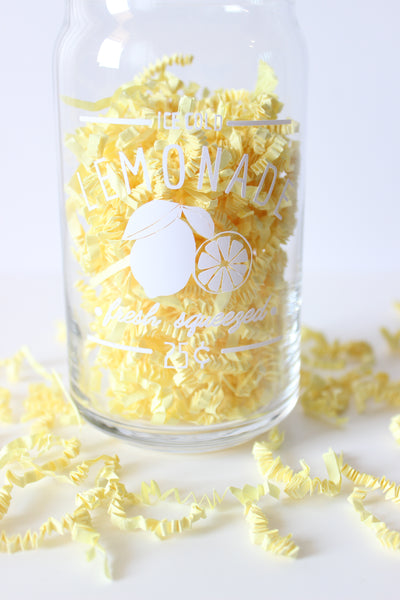 Ice Cold Lemonade Glass Cup