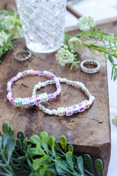 Happy Beaded Bracelet