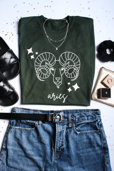 Zodiac Graphic Tee (Capricorn-Aries)