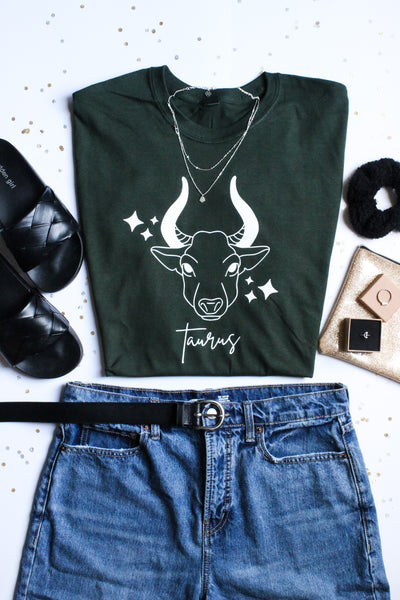 Zodiac Graphic Tee (Taurus-Leo)