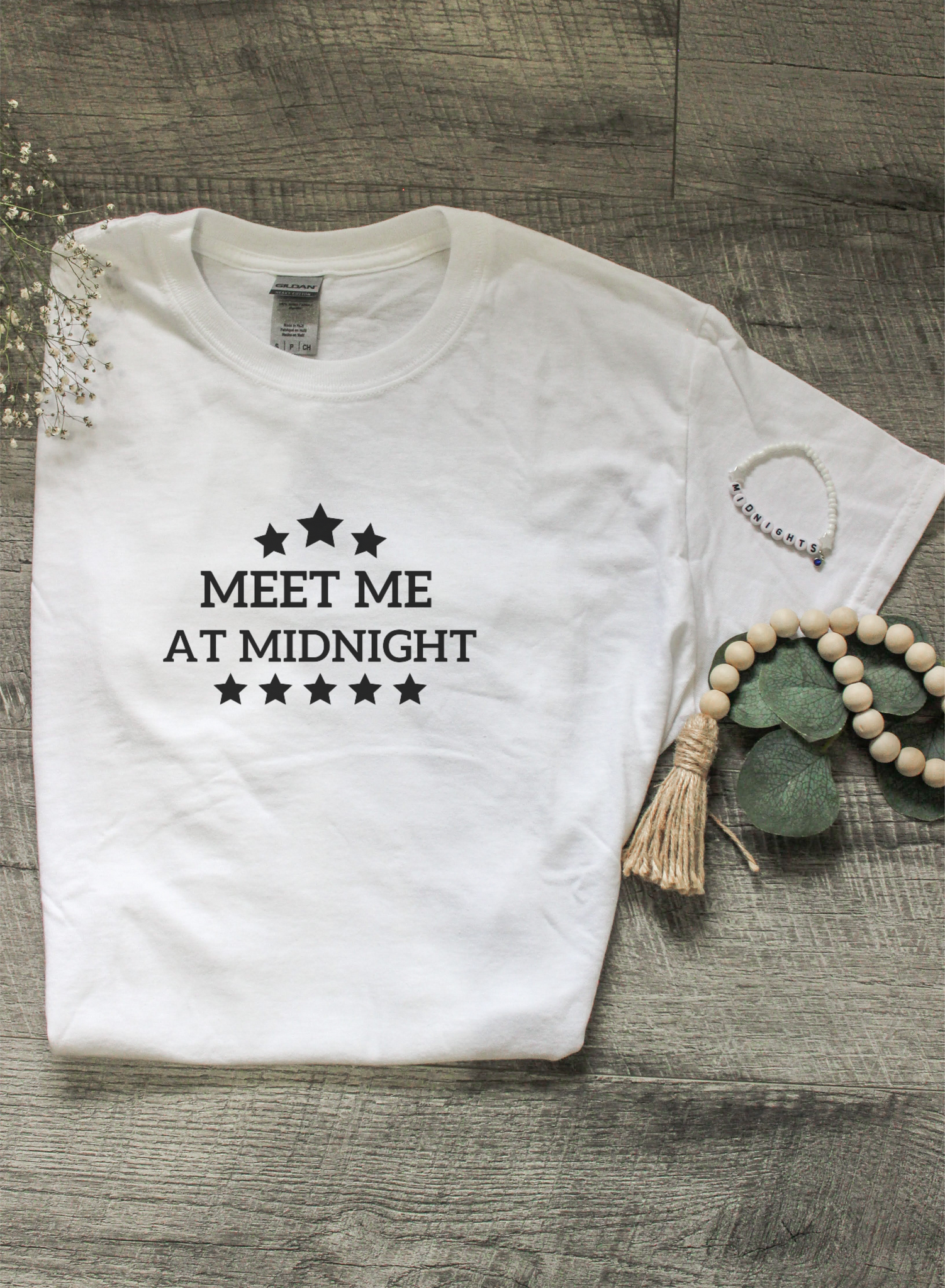 Meet Me At Midnight Graphic Tee & Midnights Bracelet