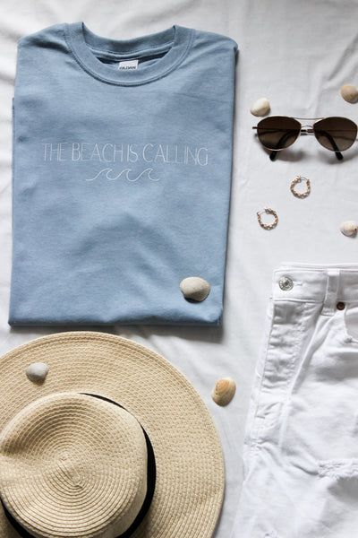 The Beach Is Calling Graphic Tee