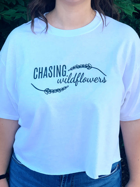 Chasing Wildflowers Cropped Graphic Tee