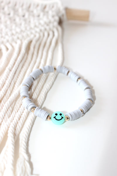 Single Color Segmented Smiley Face Bracelet